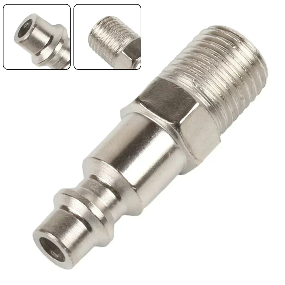 Air Hose Fittings 1/4" Male Thread Plug Adapter NPT 1/4 Pneumatic Connector Quick Release Fitting Air Compressor Accessory