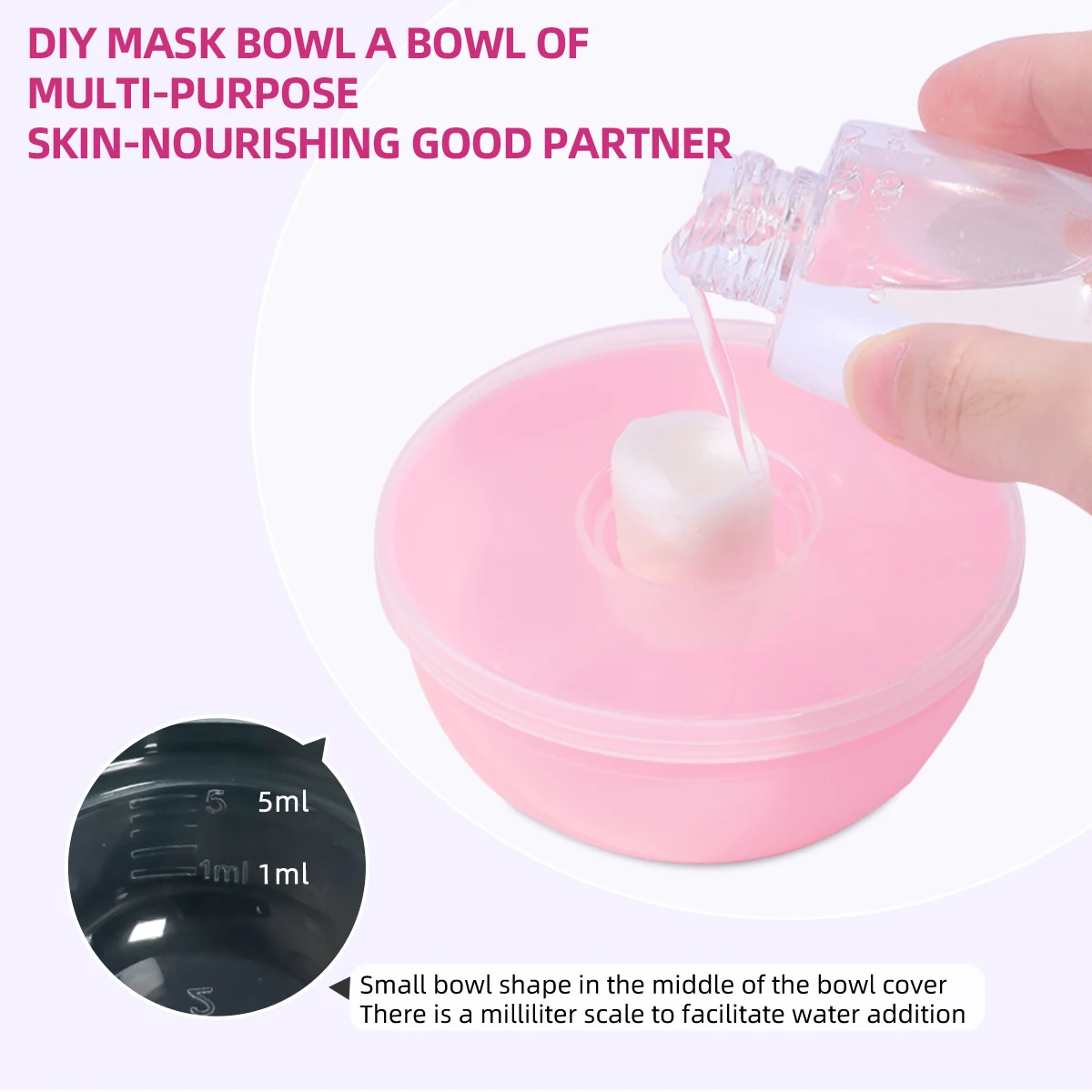 Luxury Hair Mask & Facial Cleansing Set with Bowl, Spoon, and Brush