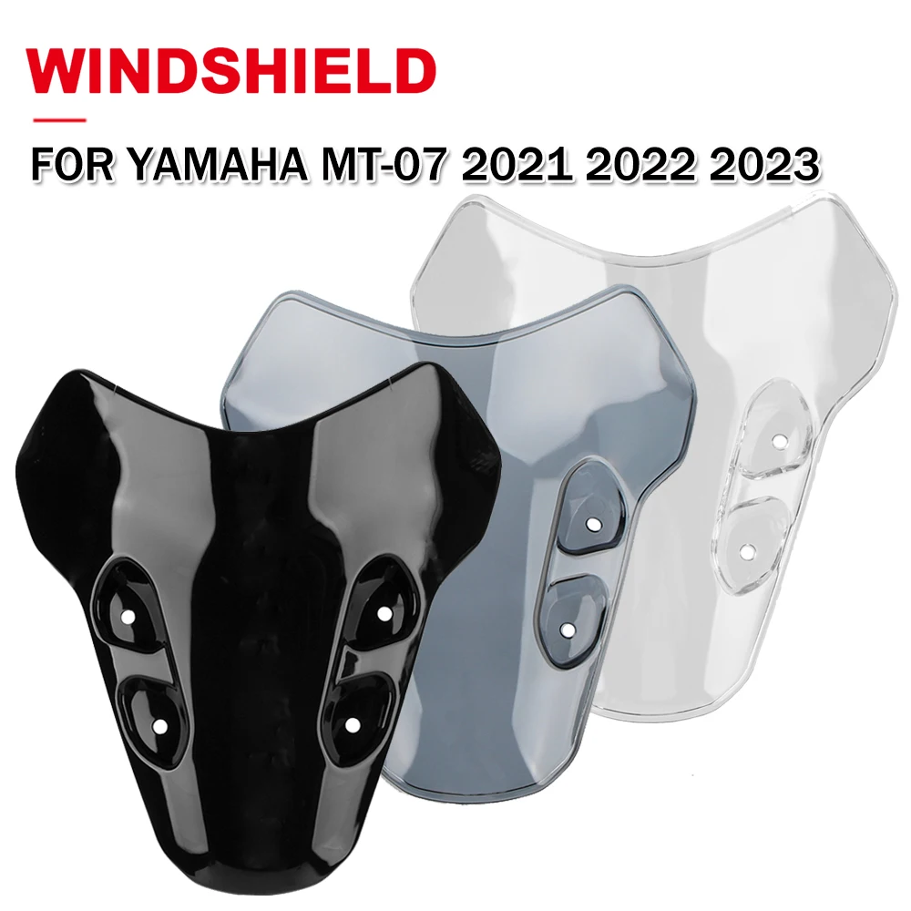 

Motorcycle Risen Windshield Extension For Yamaha MT-07 MT07 MT 07 2021 2022 2023 Moto Windscreen Spoiler Wind Screen Deflector