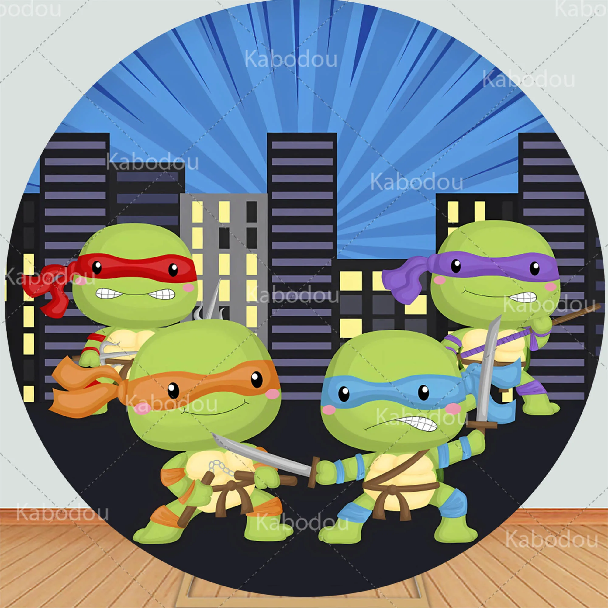 Teenages Mutant Ninjas Turtles Backdrop Birthday Decoration Party