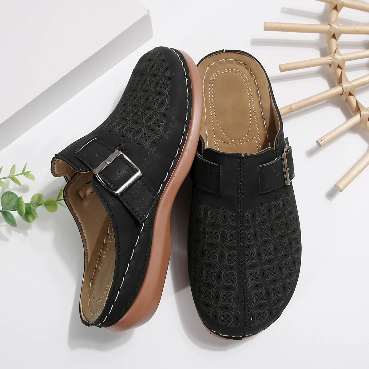 ตัวเลือกสินค้า ขายร้อนผู้หญิง Premium Orthopedic รองเท้าแตะเปิดนิ้วเท้า Retro Anti-SLIP Breathable รองเท้าฤดูร้อนรองเท้าแตะ