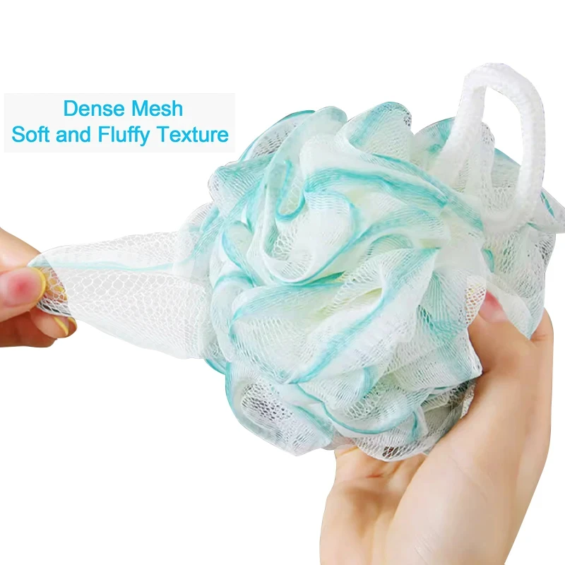 Soft Mesh Foaming Sponge Shower Exfoliating Body Scrubber Bath Bubble Ball Body Skin Cleaner Cleaning Tool Bathroom Accessories 5