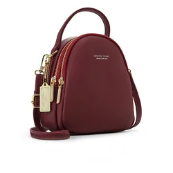 Multi-Function 2021 Luxury Shoulder Bag Messgner Bags Fashion Leather Mini Backpack Purse for Women Ladies Tote Korean Backpack