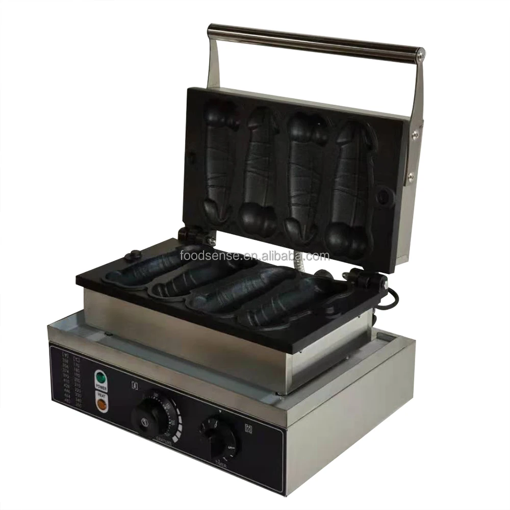 Ce Fornisce Macchina Per Snack 4 Pezzi Macchina Per Waffle A Forma Di Pene Macchina Per Waffle A Bolle Per Hot Dog Macchina Per Panettiere In Vendita