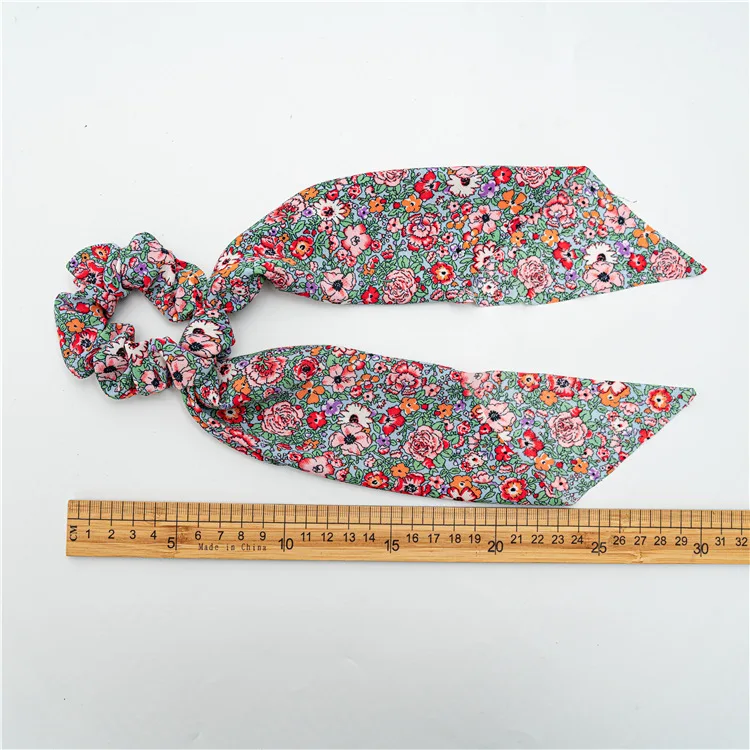 Fascia per capelli a forma di intestino grosso con nastro, accessorio floreale semplice in stile europeo e americano, regalo per donna - immagine 4