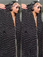30 40 pouces perruque de cheveux humains bouclés vague profonde 13x6 Hd perruques de dentelle frontale 4x4 5x5 vague d'eau sans colle perruques cheveux humains prêt à porter 360 2