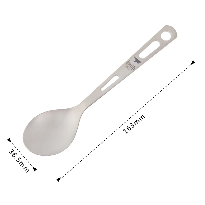 Keith 요리 세트 티타늄 나이프 포크 스푼, 휴대용 초경량 야외 피크닉 캠핑 식기, 스푼 포크 나이프, 세트당 3 개