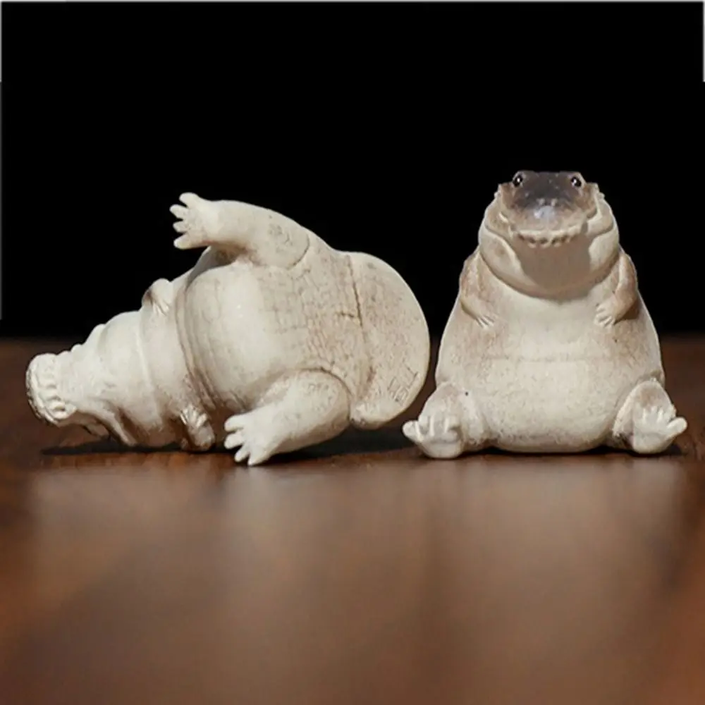 

Purple Clay Crocodile Tea Pet Tea Pet Ornament Cute Vivid Zisha Small Crocodile Handmade Small Tea Table
