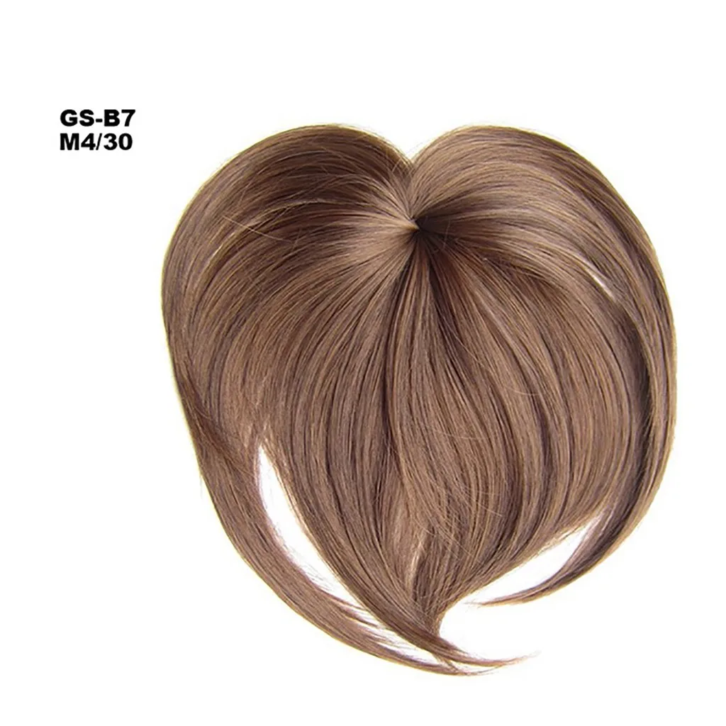 Human Hair Toppers for Women Clips in Human Hair Bangs Fringe Hairpieces Middle human hair extensions