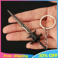 9cm World of Warcraft Frostmourne Weapon Keychains Alloy Swords Karambit  Model Peripheral Butterfly Knife Melee Gift Toys Game 1