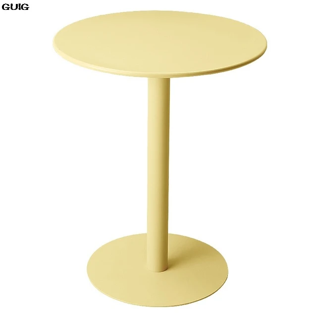 GUIGins Style Round Table Small Coffee Table Simple Modern Home Side Few Leisure Iron Art Photo Round Table Hot New 6