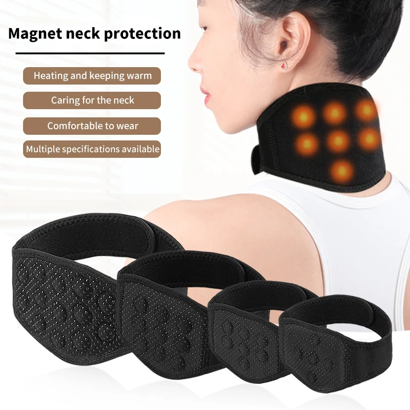 

1Pc Tourmaline Magnetic Therapy Neck Back Massager Cervical Vertebra Protection Spontaneous Heating Belt Body Massager