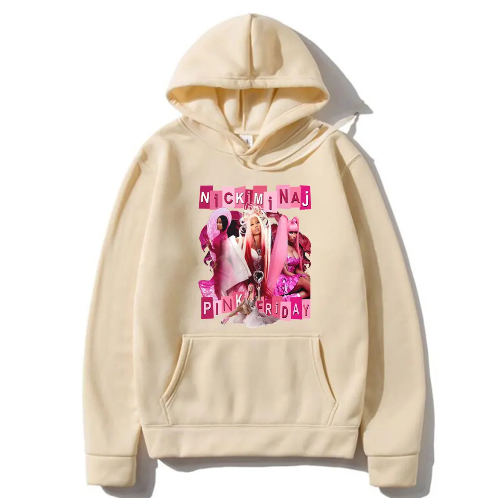 2024 Nicki Minaj Pink Friday 2 Concert Hoodie Men Women Fashion Oversized Streetwear Male Hip Hop Style Vintage Pullover Hoodies