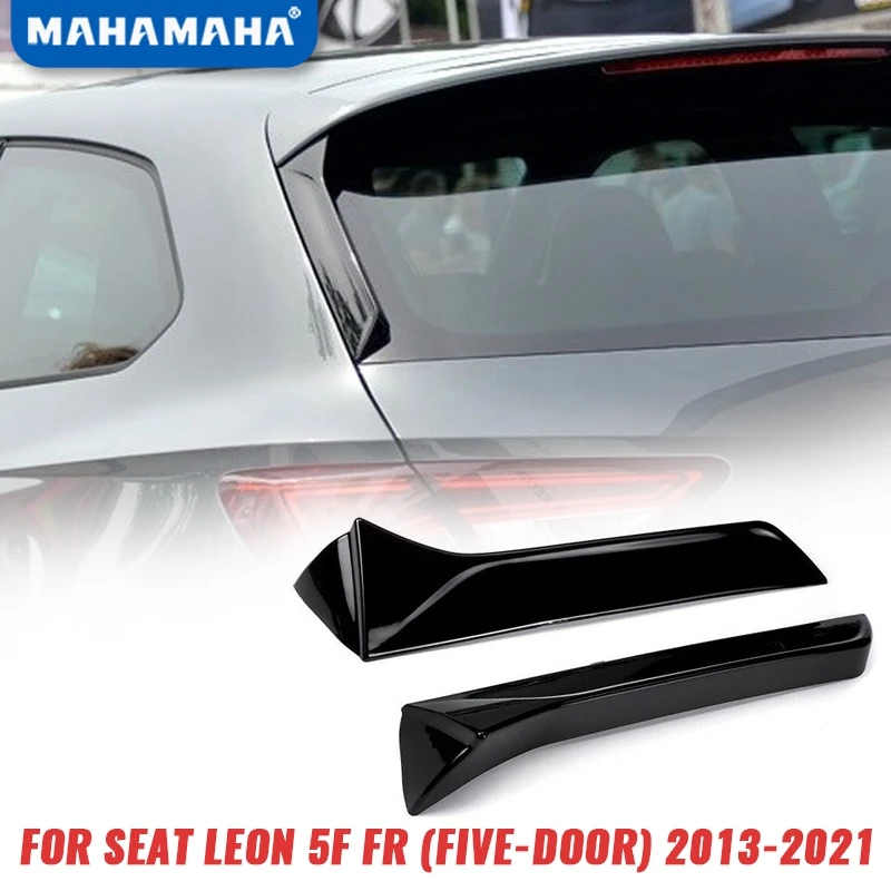 

Car Window Trim Lip Spoiler For Seat Leon 5F FR Mk3 MK3.5 5Door Rear Roof Wing Side Edge Tail Flap Rear Vertical Spoiler