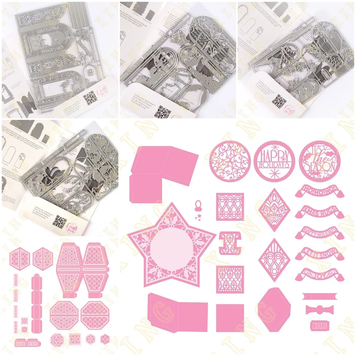 

Star Christmas Gift Box Gate Fold Shadow Frame Metal Cutting Dies 2023 New Arrival Mold Decoration for Diy Scrapbook Paper Craft