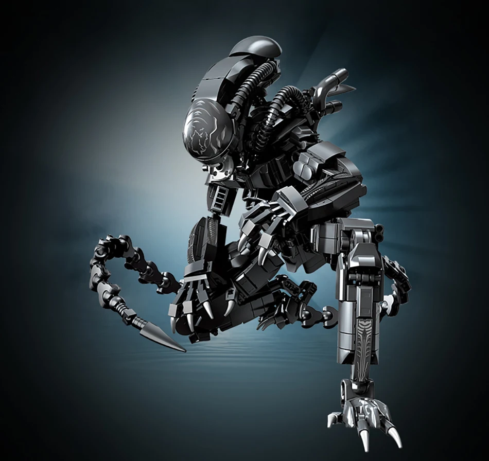 Kreative Experte Alien Figuren Monster Mecha Bausteine Alien Beast Action-figuren Montieren Ziegel Sammlung Spielzeug Jungen Geschenk – Detail 4