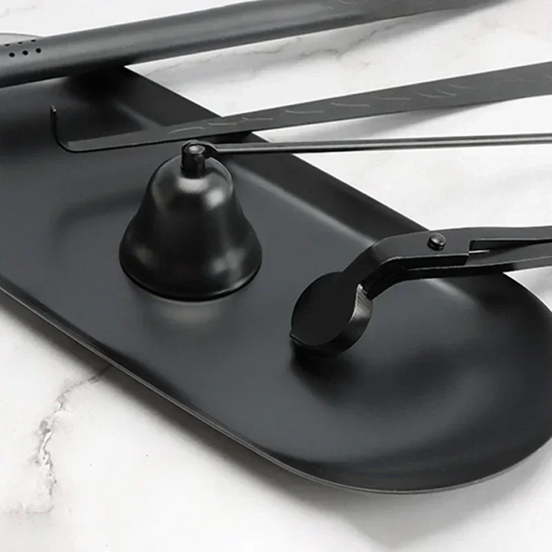 Candle Nursing Tool Candle Extinguishing Tool Wick Trimming Scissors Hook Tray