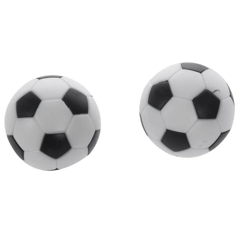 

10X Plastic 32Mm Soccer Indoor Table Football Ball Replace Black+White