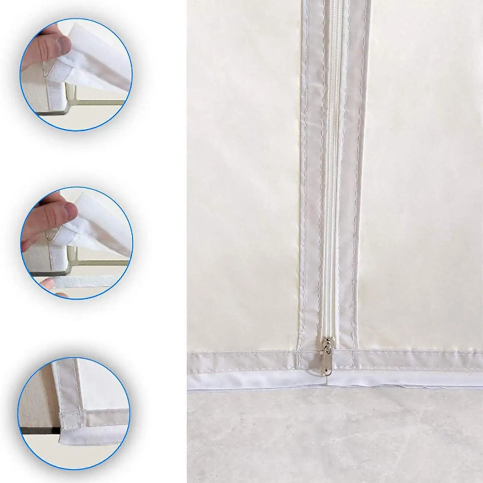 Screen Door Seal for Portable Air Conditioner Sliding Door Vent for Office