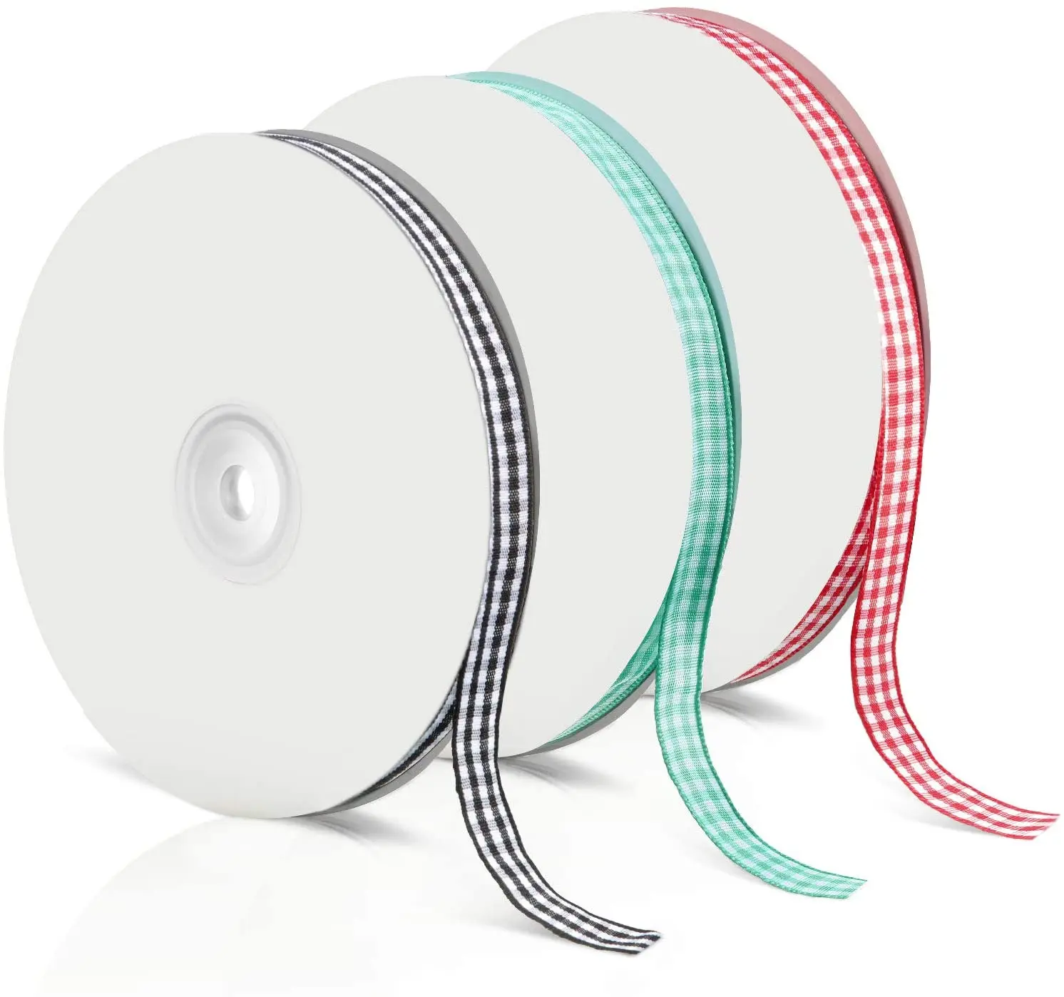 

5 Meters Gingham Ribbons for Wedding Christmas Party Decorations Gifts Wrapping DIY Bow Hair Craft Plaid Ribbons Card Buffalo