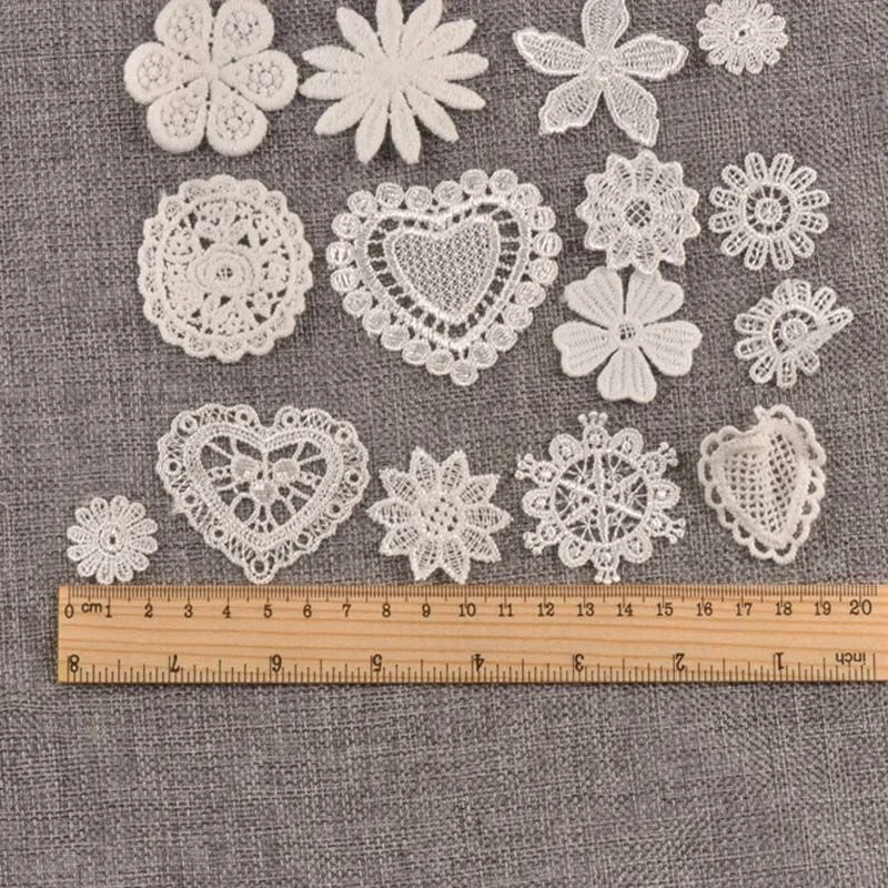 레이스 천 스티커 의류 스커트 재킷 웨딩 액세서리 DIY 수제 재료 가방 장식