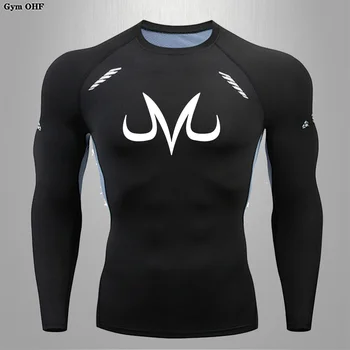 T-shirt da uomo estiva maniche lunghe T-shirt da palestra Top fitness traspirante T-shirt da uomo Abbigliamento Rash Guard Jitsu BJJ Felpa Run