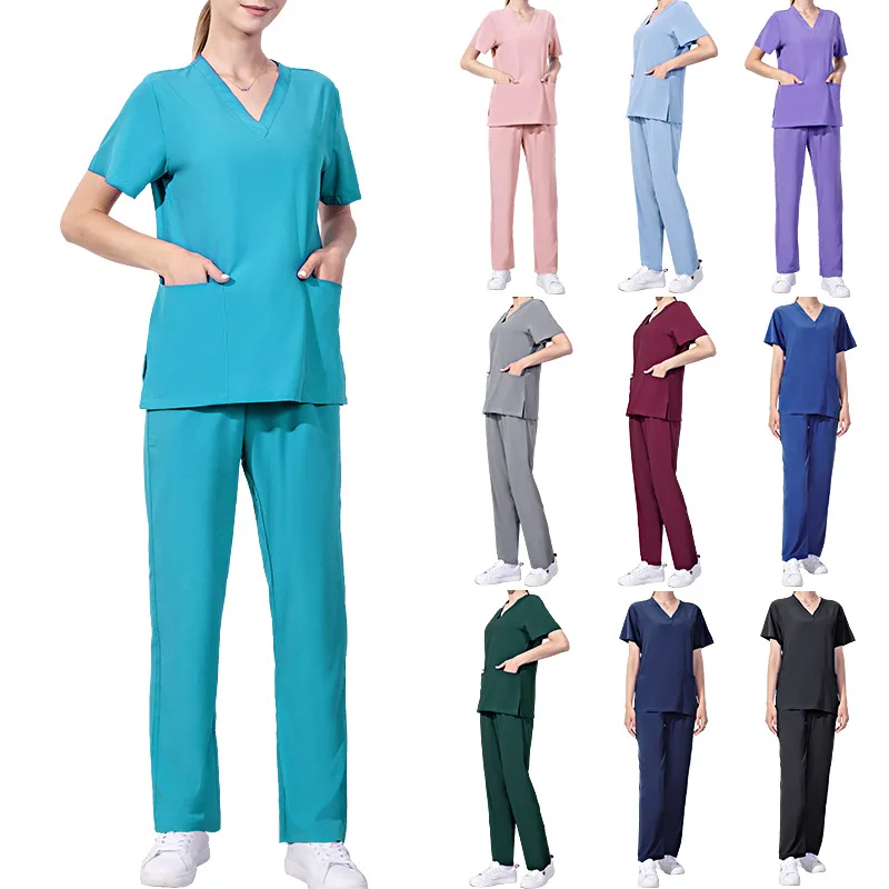 

Beauty Salon Oral Dentist Operating Room Sets Thin Hand Washing Clothes Spring Summer Stretch Quick-drying Medical Work Clothes