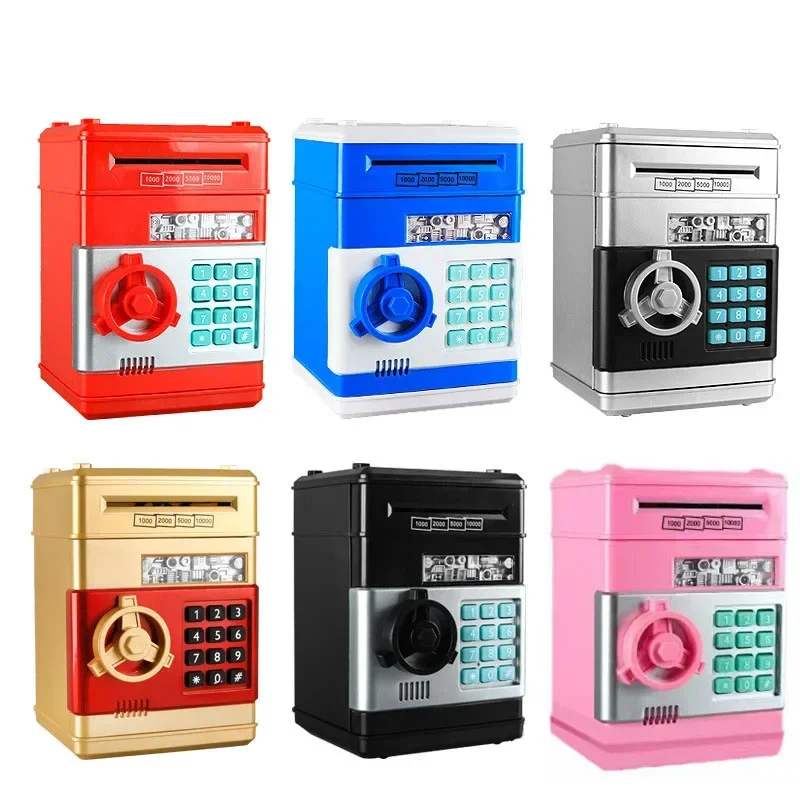 Creative Automatic Money-rolling Piggy Bank Password Safe Mini Saving Money Box Children Fall-proof Piggy Bank Birthday Gift 2