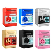 Creative Automatic Money-rolling Piggy Bank Password Safe Mini Saving Money Box Children Fall-proof Piggy Bank Birthday Gift 2