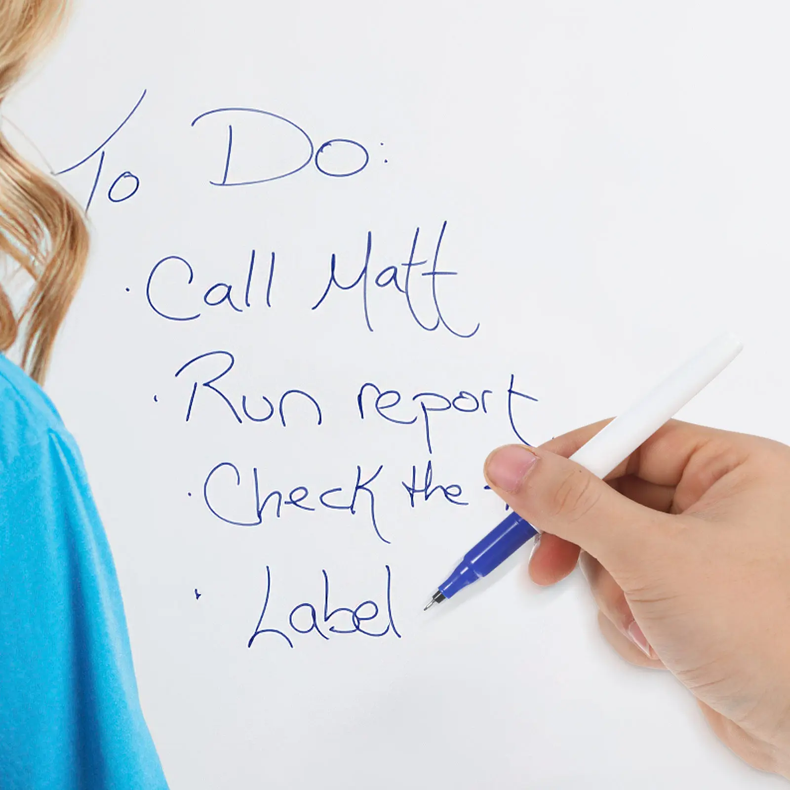 6Pcs 화이트보드 마커 드라이 지우기 마커 파인 팁 휴대용 경량 지울 수 있는 사무실 교실용 매끄러운 표면 크리에이티브