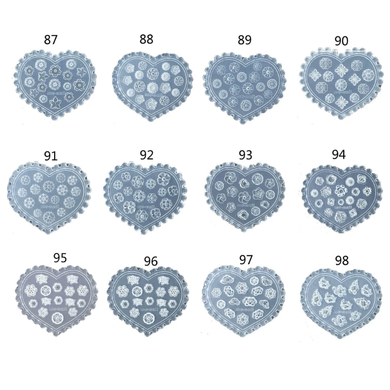 

Nails Art Carving Mold Nail Jewelry Silicone Mold Flowers 3D Silicone Molds