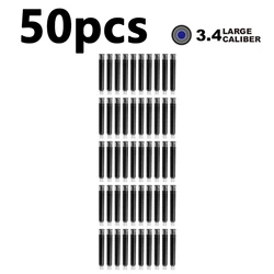 Fountain Pen Ink Cartridge Set - Black, Blue, & Red - High - Quality Refill Pack (Black 50pcs)