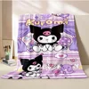 Kuromi Sanrio Pattern Flannel Blanket Baby Four Season Blanket Throw for Sofa,beds,living Rooms,travel Picnic Blanket Gifts 1