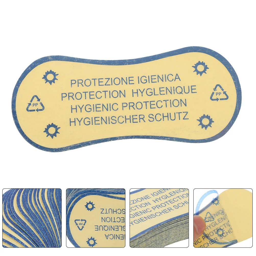 100 Pcs Hygienic Swimwear Labels Protective Sticker For Swimsuit Adhesive Fitting Liner Blue Traffic Signal Roadway Safety