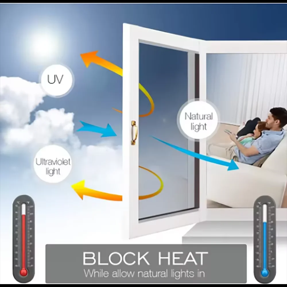 Insulated Privacy & Sun Protection Window Film