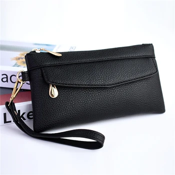 2024 Fashion Women Wallets Brand Leather Purse Long Design Pouch Handbag Coin Purse Card Holders Clutch Purse Money Clip Wallet 1