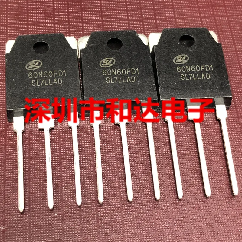 5pcs NEW 60N60FD1 SGT60N60FD1PN TO-3P 600V 60A transistor