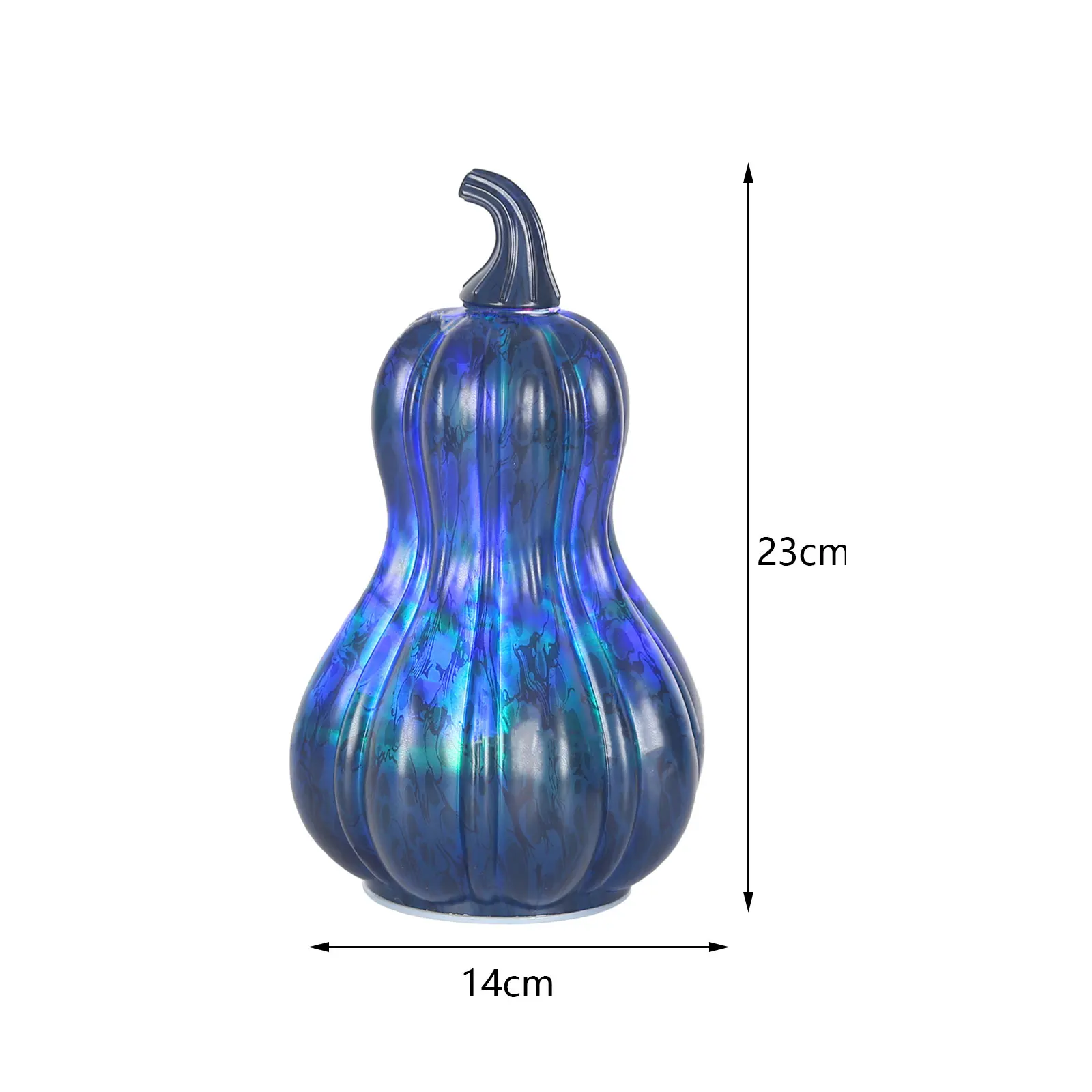Lumière Citrouille En Verre Mercure Avec Minuterie - Clarik Ltd