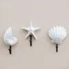 Wall Hook Sea Beach Conch Clothes Rack Practical Multifunctional Storage Ocean Hanger Clothing Home Decor 3
