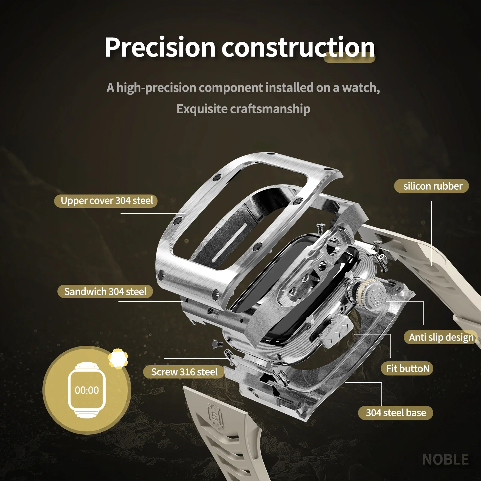 Shellbox η ƿ  ȣ ð ̽, ǰ 360 ,  ġ S7, S8, 45mm, 44 mm