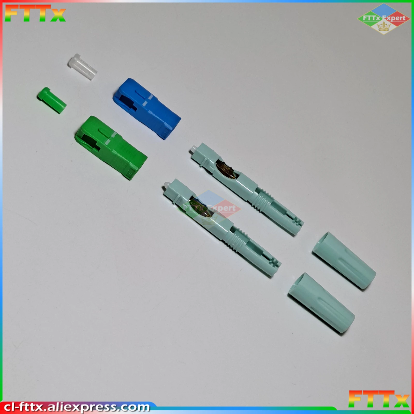 New sc apc/upc fast connector SM Single-Mode FTTH Tool Cold Connector Tool SC UPC Fiber Optic Fast Connector free shipping