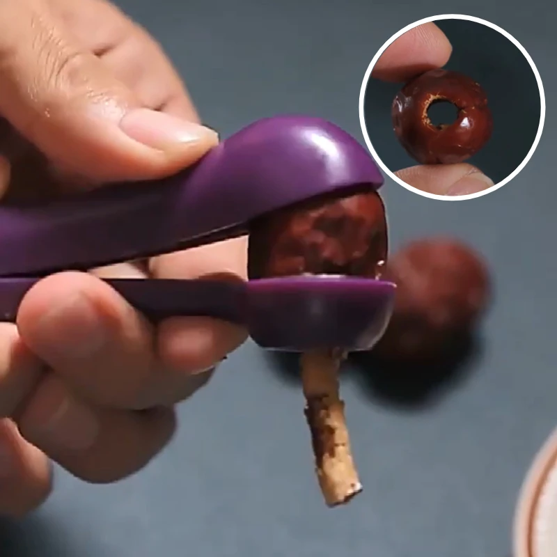 Kitchen Easy Core Seed Fast Enucleate Squeeze Fruit And Vegetable Tool Cherry Pit Remover_voghion.com