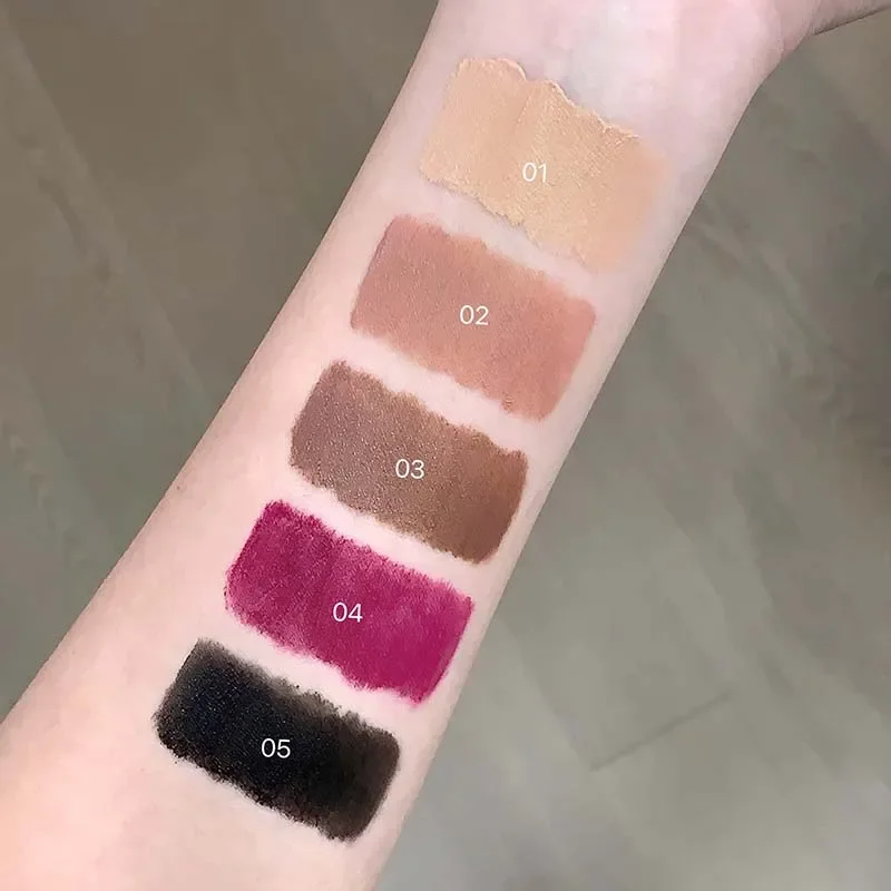 Obsidian Matte Lip Glaze Nude Base Deep Lip Primer Waterproof Dark Retro Rose Brown Lipstick Pigment Gothic Style Makeup lip makeup lip glaze