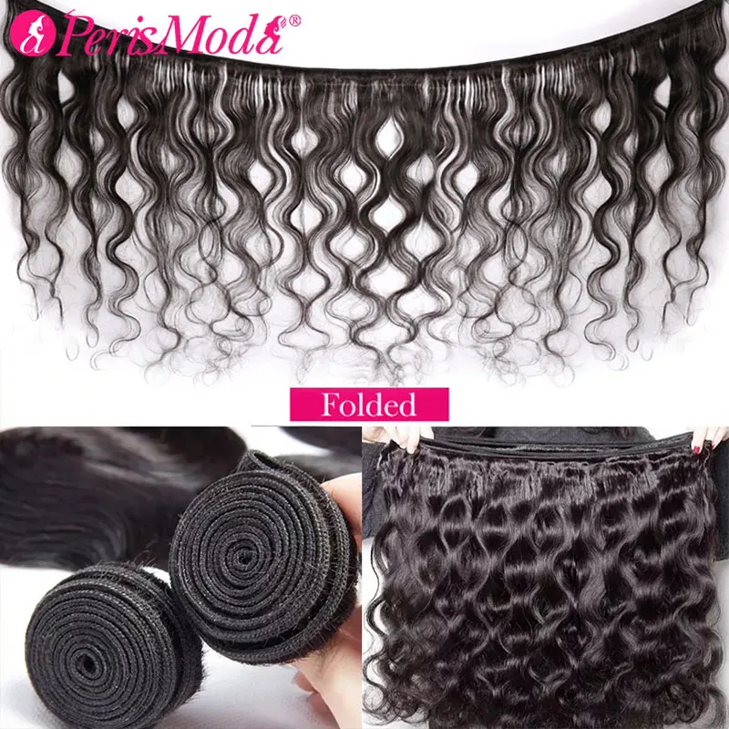 Perismoda body wave bundles human hair brazilian weaving natural black bundles deal virgin hair