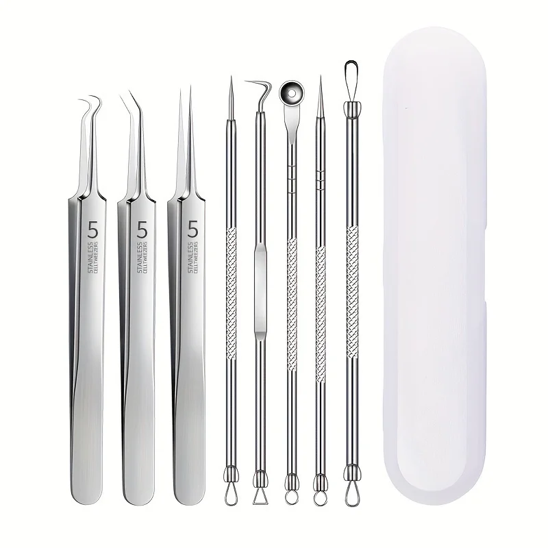 Stainless Steel Blackhead Removal Tool Kit for All Skin Types