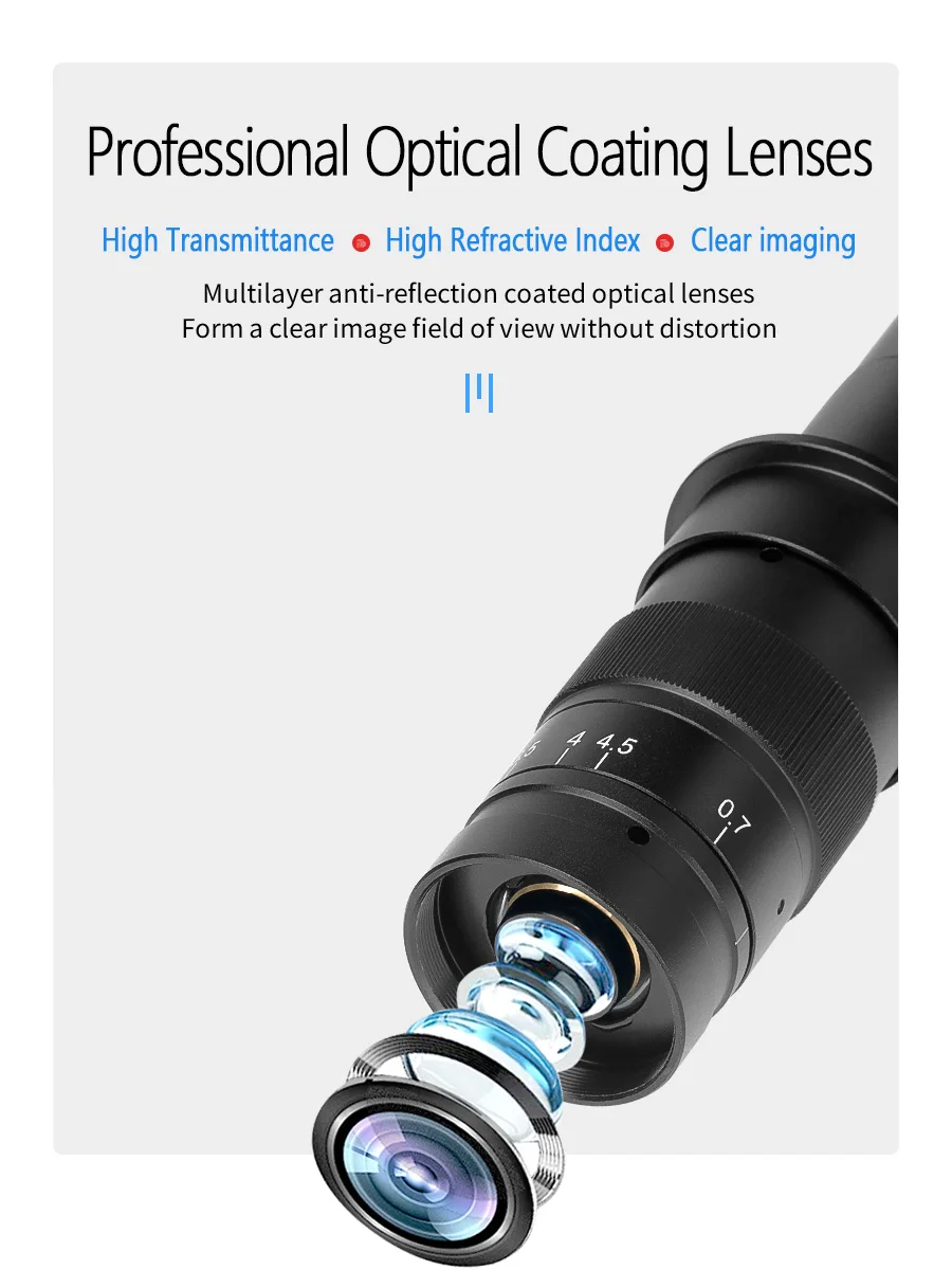bic EOS ラグ 200x400cm Adjustable 100X 200X 400X 800X Zoom C Mount Barlow Glass