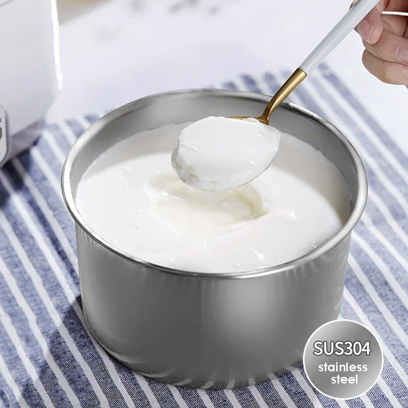 Home Yogurt Machine 1300ML Constant Temperature Heating Fermented Yogurt Machine Multifunctional Stainless Steel Rice Wine Maker