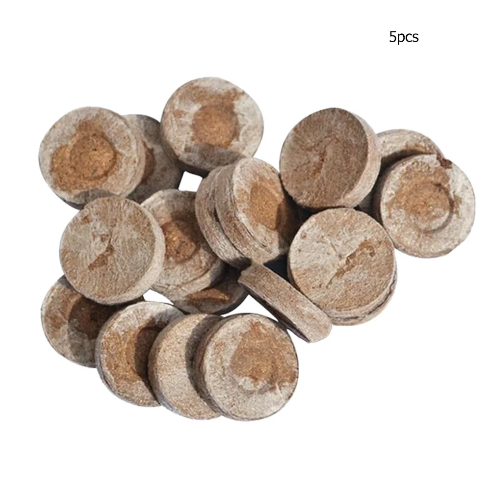 50-200PCS 30mm Non-Woven Seeds Blocks Jiffy Peat Pellets Seedling Soil Block Starting Plugs Seeds Starter Pallet for Garden