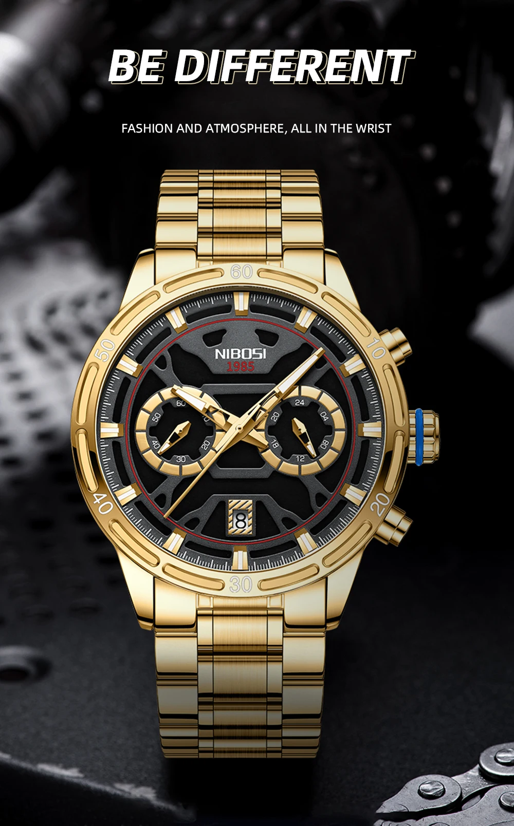 Quartz Watch with Luminous Display 2537 Nibosi