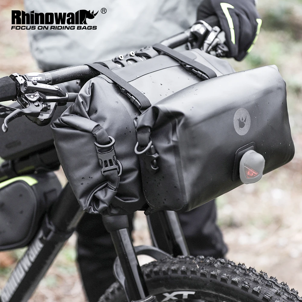 Rhinowalk Bicycle Handlebar Bag 100% Waterproof Big Capacity